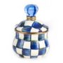 MacKenzie-Childs - Royal Check Enamel Lidded Sugar Bowl