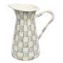 MacKenzie-Childs - Sterling Check Enamel Practical Pitcher - Large