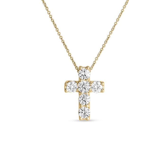 Roberto Coin Tiny Treasures 18K Yellow Gold Diamond Necklace