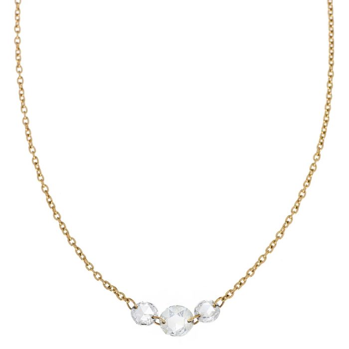 Sethi Couture Cien Collection. 18K White Gold, Diamond Necklace